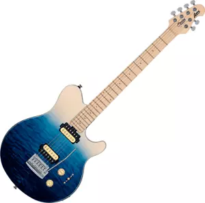 GUITARE ELECTRIQUE STERLING by MUSICMAN AXIS Quilted Maple - Spectrum Blue AX3QM - Foto 1 di 8