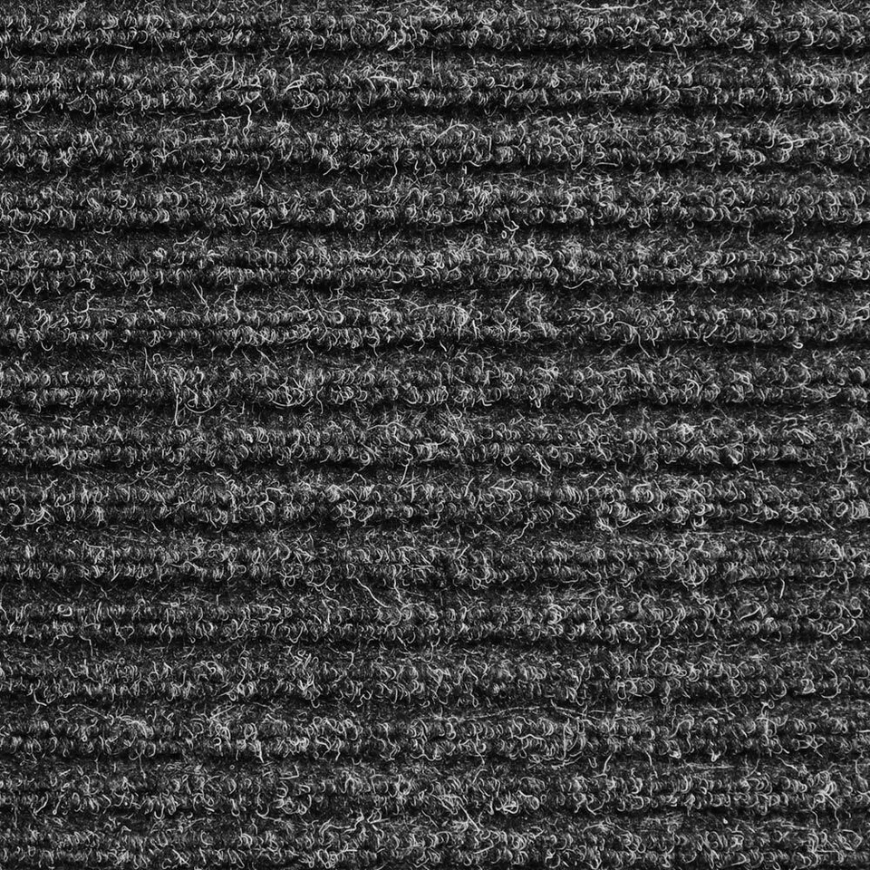 HEAVY-DUTY RIBBED INDOOR/OUTDOOR CARPET CHARCOAL BLACK patio deck boat garage - Image 1 of 4