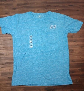 Chase Elliott #24 NASCAR Shirt Soft Pocket Tee Heathered Blue Adult XL NWT - Picture 1 of 6