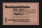 BERLIN, Werbung 1935, Verband Deutscher Karton-Fabriken GmbH Maschinen-Holz-Kart