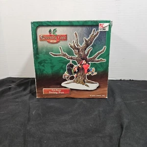 Lemax Coventry Cove Poly-Resin Swing Fun Tire Swing Tree Christmas Village  - Picture 1 of 17