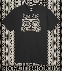 Retro Tiki Art Tee T Shirt Bar Mug Restaurant Hotel Resort Kauai Surf Hawaii - Picture 1 of 2