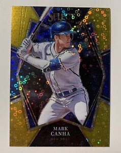 2022 Panini Select Gold Disco Prizm Parallel Mark Canha /10 Mets SSP
