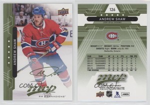 2018-19 Upper Deck MVP Green Script Andrew Shaw #126