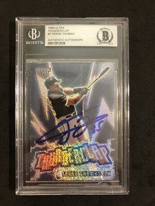 1999 Ultra THUNDERCLAP Frank Thomas Auto Autograph BGS
