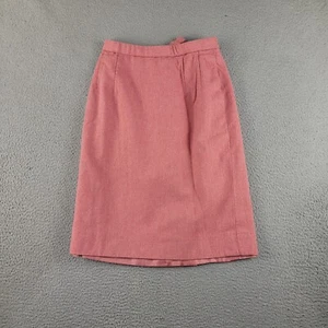 Vintage Pendleton Skirt Womens 8 Petite Pink 100% Virgin Wool Casual Made USA - Picture 1 of 8