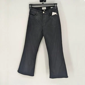 Pantalón Frame Le Crop Acampanado Plisado Negro 29 Grunge Hipster Punk Minimalista Gótico - Imagen 1 de 6