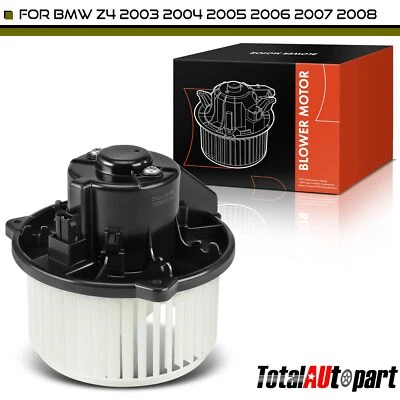 Front HVAC Heater Blower Motor w/ Fan Cage for BMW Convertible Z4 E85 2003-2008 - Изображение 1 из 4