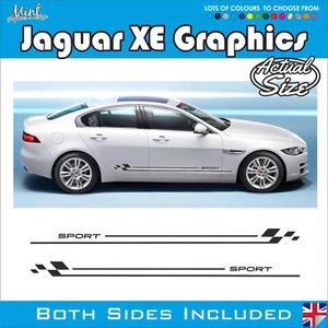 Calcomanías adhesivas gráficos 003 Jaguar XE XF laterales personalizadas rayas R Sportbrake - Imagen 1 de 4