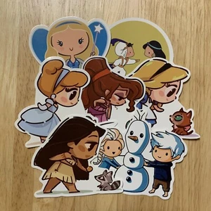 Cute Disney Princess & Companion Stickers Waterproof Decals FREE SHIPPING - Picture 1 of 4