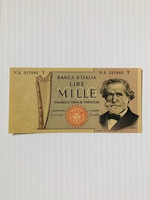 Italy 1000 Lire 1969 P-101 UNC - Image 1 of 2