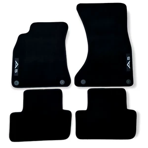 New Car Floor Mats For Audi A5 S5 RS5 Waterproof Black Velour Carpet Liners 4pcs - Picture 1 of 11