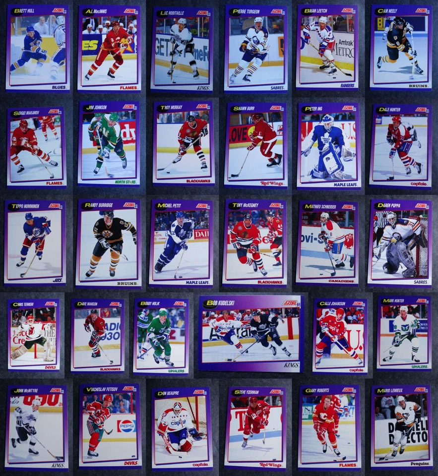 1991-92 Score American Hockey Cards Complete Your Set You U Pick From List 1-220 - Image 1 of 1