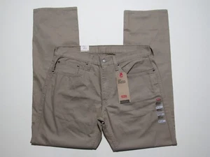 New Levis Mens Beige Tan 559 Relaxed Straight Denim Pants Size 34x34 Jeans Khaki - Picture 1 of 9