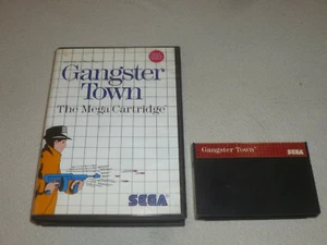 BOXED MASTER SYSTEM GAME GANGSTER TOWN W CASE THE MEGA CARTRIDGE >> - Picture 1 of 2