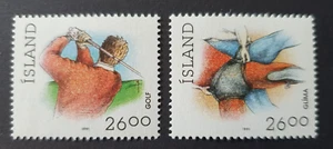 1991 ICELAND ISLAND ISLAND SET SPORT GOLF SEHR GUTER ZUSTAND POSTFRISCH - Bild 1 von 1