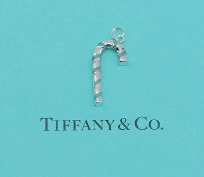 Tiffany & Co Bastón de Caramelo Colgante de Plata de Ley - Imagen 1 de 3