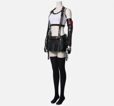 New Final Fantasy VII Remake Tifa Lockhart Cosplay Costume Outfit Skirt Vest Dre - Image 1 of 4