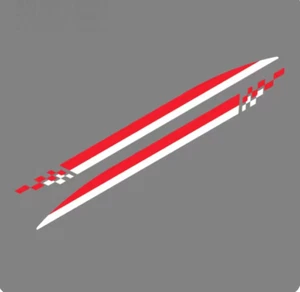 2 PCS Car Door Sticker For Nissan 350Z 370Z Fairlady Z33 Z34 Side Stripe Decals - Picture 1 of 17