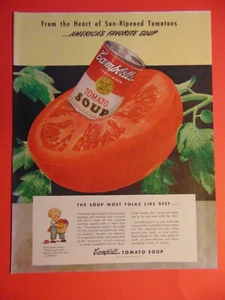 1946 Dose Tomate CAMPBELL'S SUPPE Foto Kunstdruck Anzeige - Bild 1 von 1