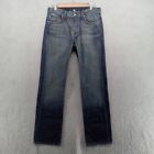 7 For All Mankind Jeans Mens 31x32 Blue Standard Fit Straight Distressed USA