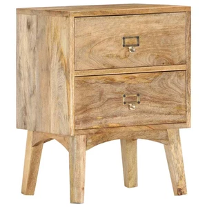 Mangoholz Massiv Nachttisch Nachtschrank Nachtkonsole Nachtkommode vidaXL - Bild 1 von 12