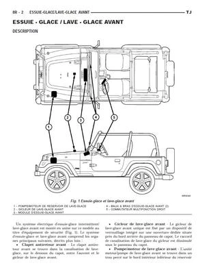manuel atelier entretien réparation technique maintenance Jeep Wrangler TJ - Fr - Photo 1/4