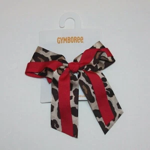Gymboree Ready Set Go Girl's Leopard Bow Hair Clip 3 4 5 6 7 8 9 10 11 12 NWT - Picture 1 of 1