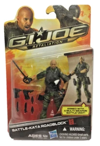 G.I. Joe Retaliation Battle Kata Roadblock The Rock 3 3/4 pollici personaggio 10 cm Hasbro - Foto 1 di 1