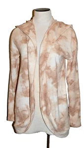 Cárdigan con capucha Kohls Sonoma Cream tie dye talla XS NUEVO CON ETIQUETAS - Imagen 1 de 6