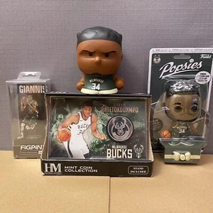 Giannis Antetokounmpo Fan Pack Collectibles Lot NBA Milwaukee Bucks Funko - Picture 1 of 11