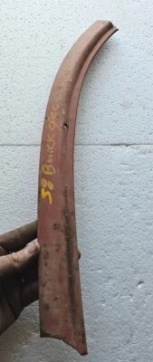 1958 Buick Janela Frontal Interna Esquerda Inferior Guarnição Moldagem Century Special - Imagem 1 de 4