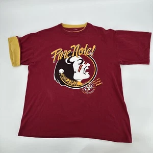 Vintage FSU Shirt Mens Large Florida State Seminoles Football 92 Single Stitch - Picture 1 of 9