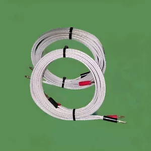 QED Silver Anniversary 2 x 2.8 metre Bi-wire speaker cable set with B.plugs No.2 - Picture 1 of 13