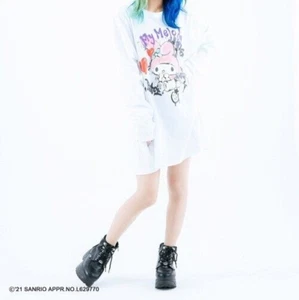 NEW Sanrio My Melody TRAVAS TOKYO Long T-shirt White Kawaii Anime - Picture 1 of 5
