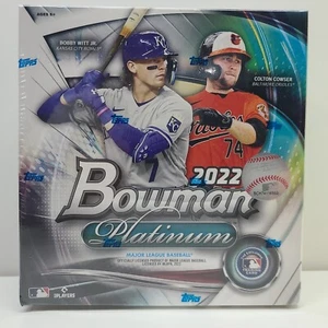 2022 Bowman Platinum Baseball Monster Box De La Cruz Sealed Mega 100 Card 2 Auto - Picture 1 of 4