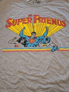 Justice League Super Friends Superman Wonder Woman Batman T-Shirt Loot Crate L - Picture 1 of 2
