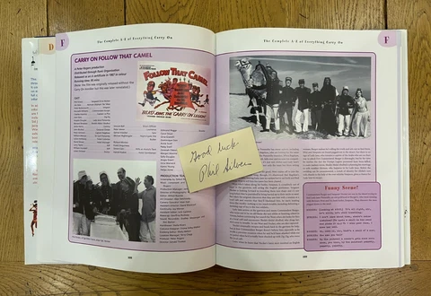 An ORIGINAL signature by CARRY ON's Phil Silvers (Book not included) Cover