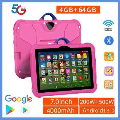 WiFi Kids Tablets 7 Inch Google Learning Education Quad Core 4GB RAM 64GB ROM - Image 1 of 4