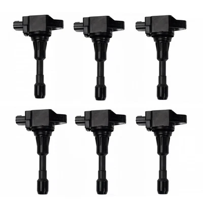 Комплект катушек зажигания - 6 шт. TRQ ICA61957 подходит для Nissan GT-R 2009 года выпуска - Изображение 1 из 4