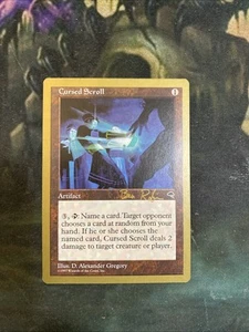 Cursed Scroll Tempest GOLD BORDERED Magic the Gathering MTG Nm - Picture 1 of 3