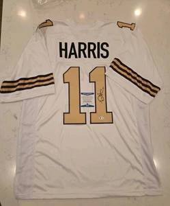 Deonte Harris Signed Autographed Jersey Beckett (BAS) COA New Orleans Saints - Picture 1 of 3