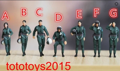 1/72 1/87 1/64 1/43 1/35 1/24 1/18 Air Force Men Girl Minatures Figures Doll Toy - Image 1 of 4