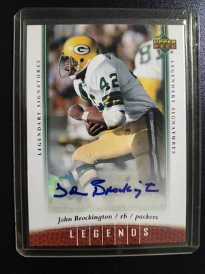 2006 Upper Deck Legends Signatures John Brockington Green Bay Packers Auto #99 - Image 1 of 4