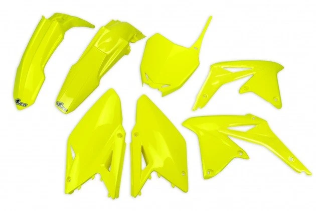 UFO Plastics Kit Fluorescent Yellow for Suzuki RM-Z450 2008-2017 SUKIT417DFLU Foto 1 de 1