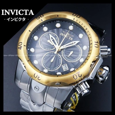 INVICTA Venom 23889 cadran noir or argent excellent état avec boite et étiquette - Photo 1/4