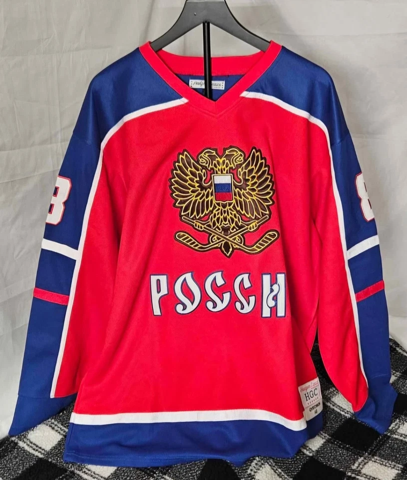 Camiseta de hockey Alex Ovechkin Rusia equipo olímpico tocado clásicos 8 tallas 5 y 7X Foto 1 de 4