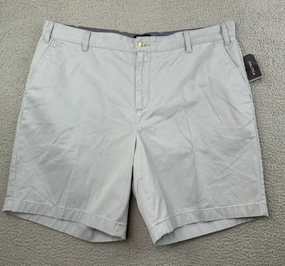 Nautica  Deck Shorts Mens 42 Big True Quarry Gray Cotton NWT - Image 1 of 4