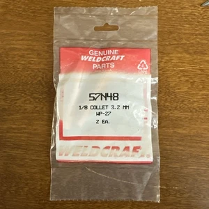 Weld Craft 57N48 1/8" (3.2mm) Collet for W-500 or W-900 TIG Torches 2-pk - Picture 1 of 2
