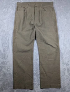 Pantalones Lacoste Para Hombre Talla 35 Cintura Marrón Pierna Recta Suave Silencioso Lujo De Colección - Imagen 1 de 12